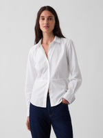 Рубашка с поясом из органического хлопкового Poplin - GAP
