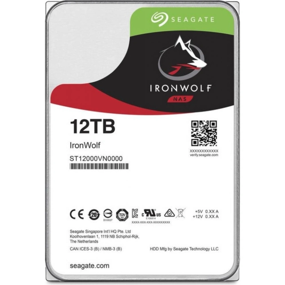 Жесткий диск Seagate HDD 12Tb IronWolf ST12000VN0008