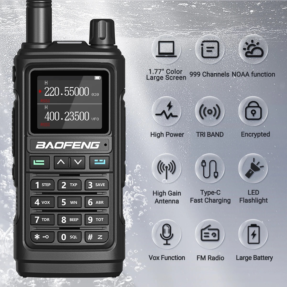 Рация Baofeng UV-17 10W. Чёрный