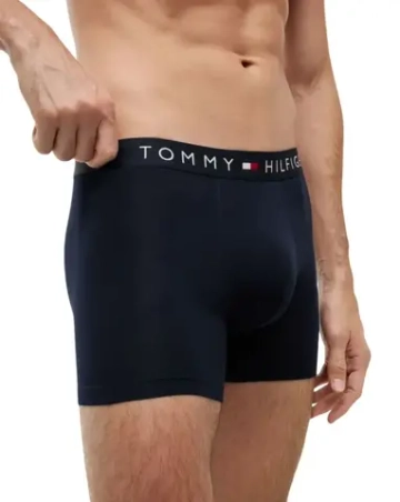 Мужские спортивные боксеры Tommy Hilfiger Stretch Cotton Boxer Briefs 3P - navy blue/navy blue/navy blue