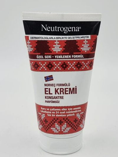 Neutrogena Крем для рук концентрированный для очень сухой кожи, с витамином Е и глицерином, без отдушки, 75 мл (Франция)