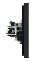 FORTE&PIANO Розетка двойная RJ11+RJ45 кат.5E FP135 черный IEK
