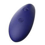 Синий стеклянный вибростимулятор 10,6см с пультом ДУ и присоской PipeDream Icicles #83 with Rechargeable Vibrator and Remote Glass Massager 288314