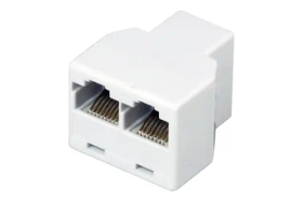 Сетевой переходник LAN, гнездо RJ-45 (8Р8С) - 2 гнезда RJ-45 (8Р8С) 06-0112-B
