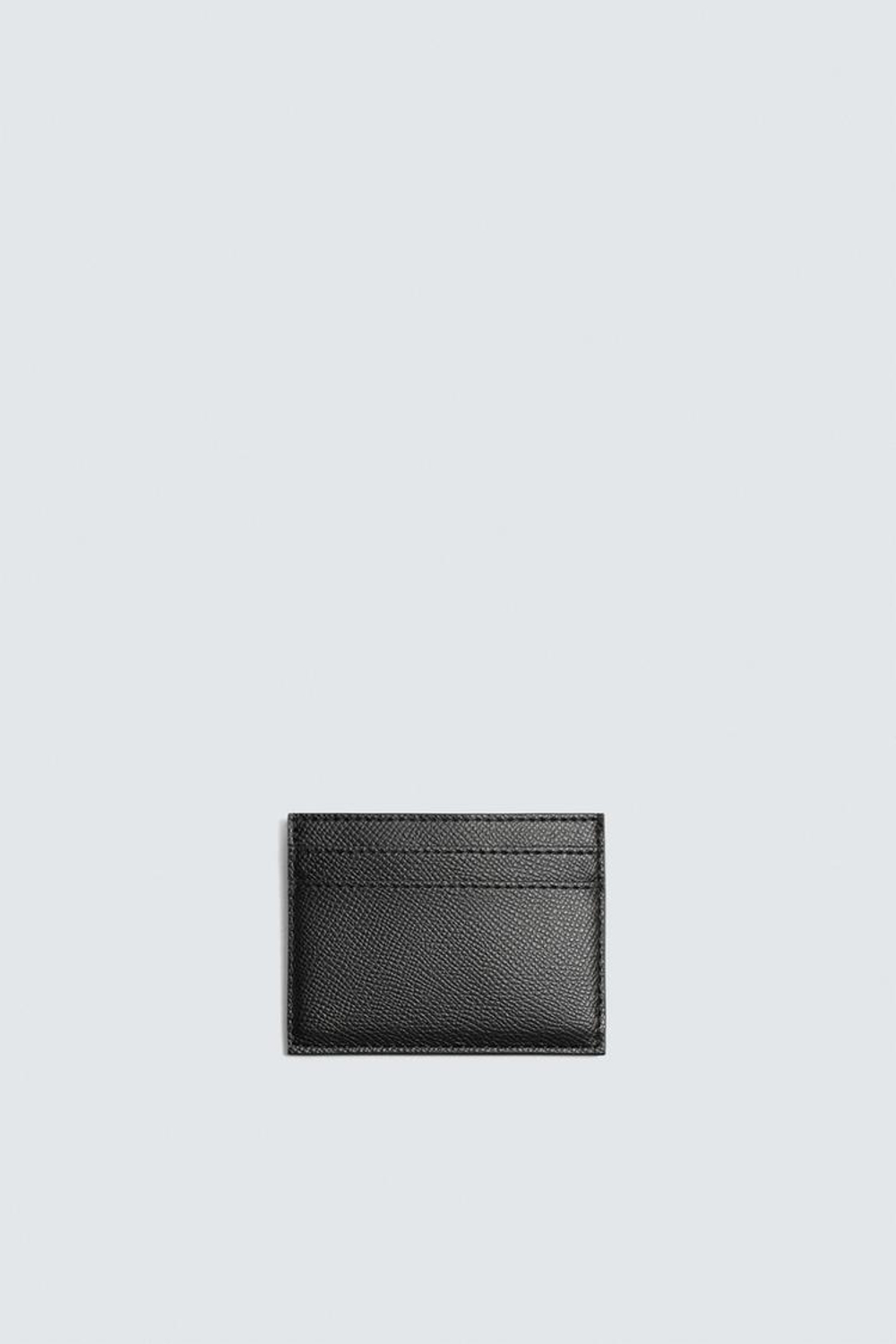 ZARA ВИЗИТНИЦА С РЕЛЬЕФНЫМ УЗОРОМ, ЧЕРНЫЙ