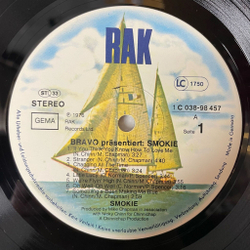Винтажная виниловая пластинка LP Smokie Смоуки Bravo Prasentiert (Germany 1976) Little Lucy