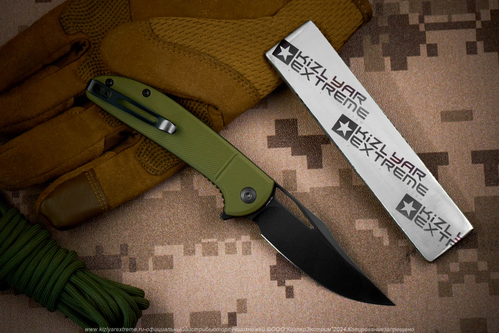 Нож Civivi Ortis C2013C сталь 9Cr18MoV BlackWash рукоять OD Green FRN