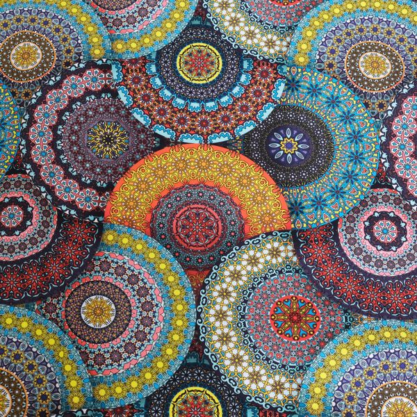 КРУГЛАЯ МОЗАИКА, 100% хлопок Handmade Fabrics 1