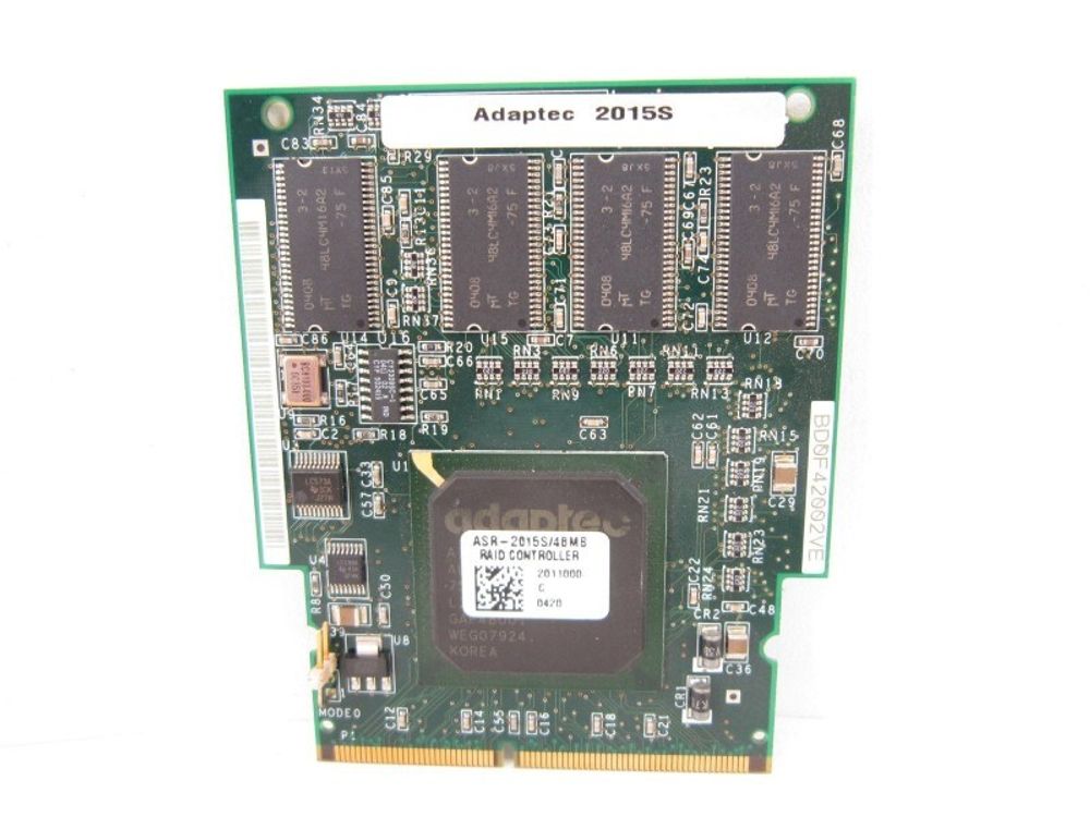 Контроллер Adaptec (Spec.connector) OEM-U320, RAID 0,1,01,5, 0channel, для EMRL m/board, 48Mb ASR-2015S
