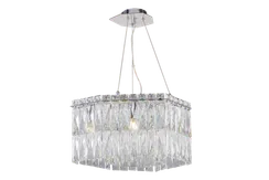 Люстра подвесная NewRgy 2651R/5A CHROME+SILVER+CLEAR, 5×40 Вт, хромированная и прозрачная