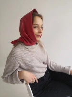 Косынка из экокожи кожаная женская