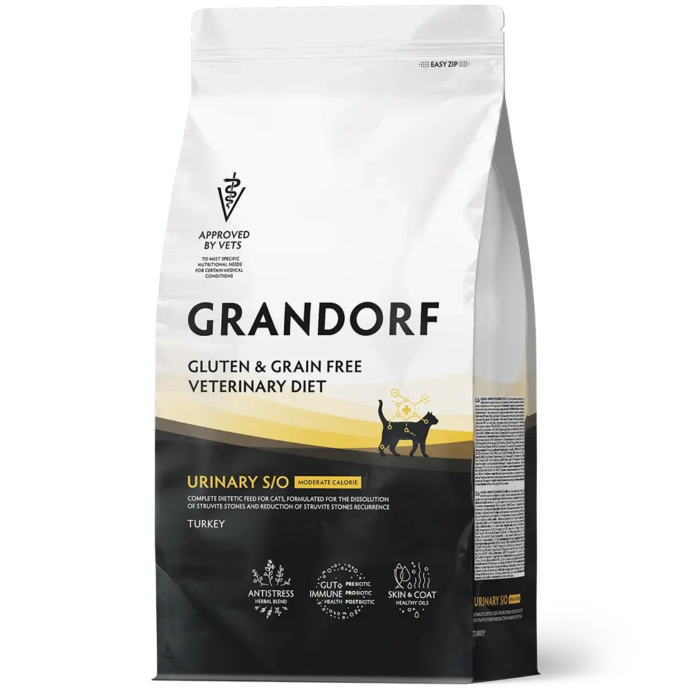 Grandorf URINARY S/O MODERATE CALORIE, Gluten & Grain Free, Veterinary Diet (Turkey)