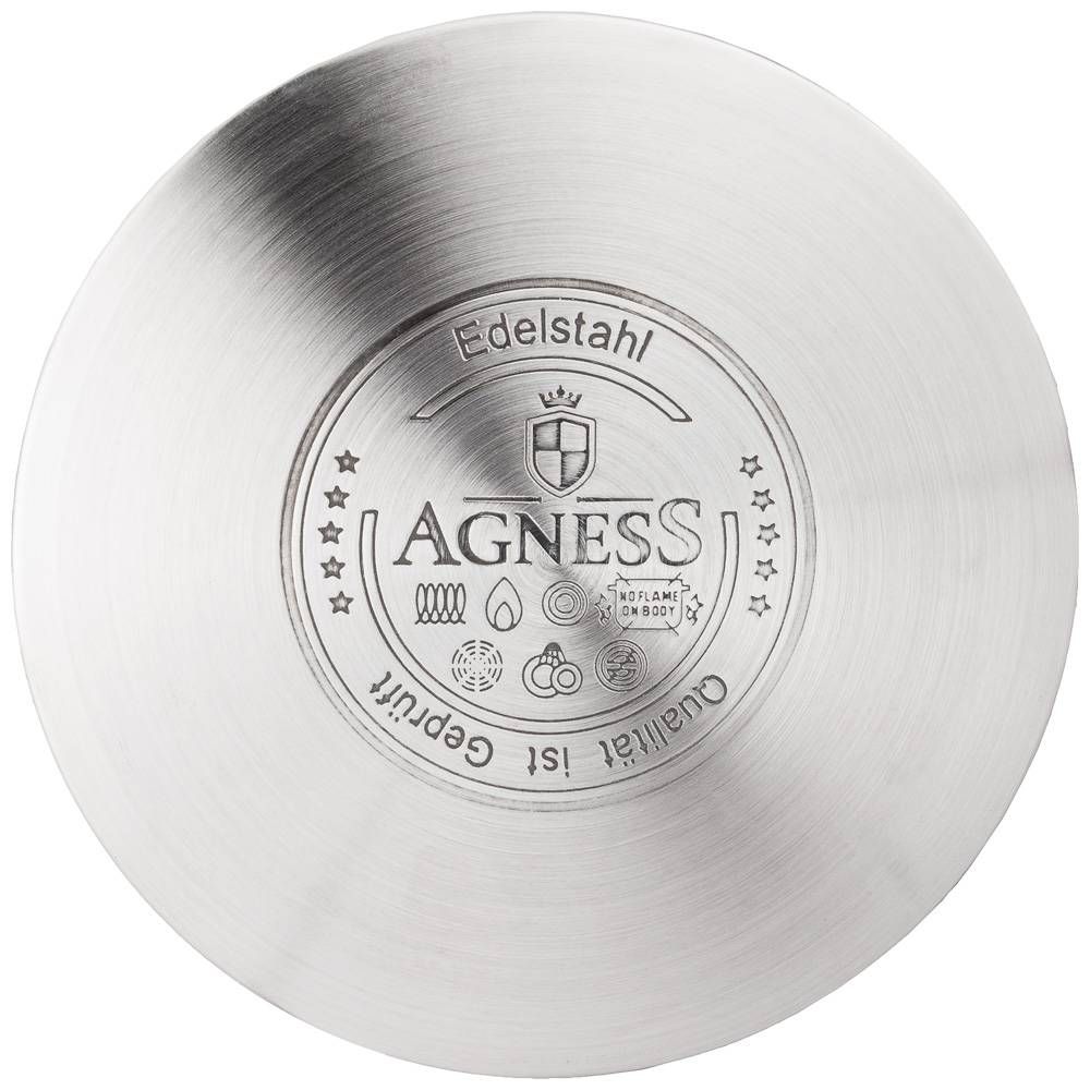 ЧАЙНИК AGNESS СО СВИСТКОМ, СЕРИЯ "BLACK MARBLE"3,0 Л И СКЛАДЫВАЮЩЕЙСЯ РУЧКОЙ, ИНДУКЦ. КАПСУЛЬНОЕ ДНО