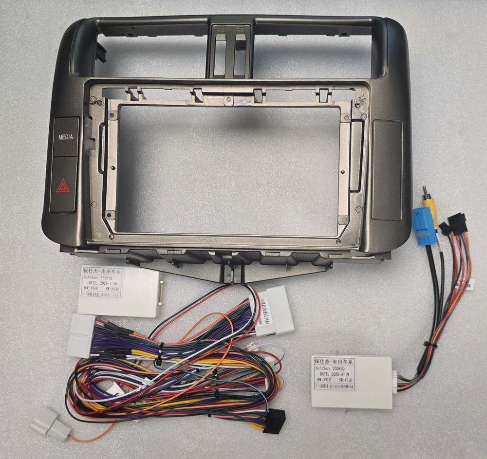 установочный комплект TOYOTA LC PRADO 150 2009-2013 high, рамка + проводка KB-SF-9613-2