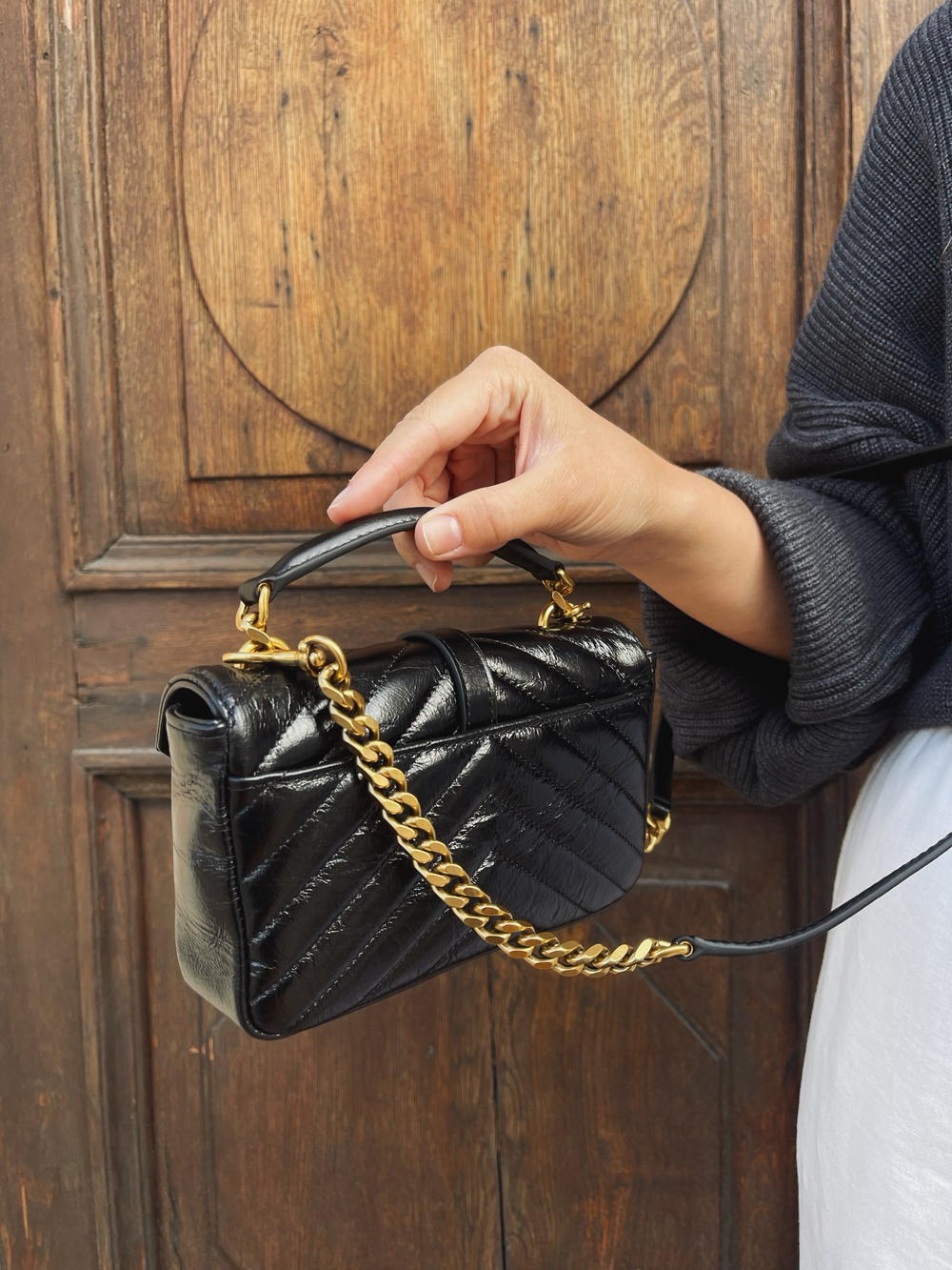 Saint Laurent College Mini Chain Bag