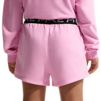 Шорты для девочки теннисные Nike Kids Pro Fleece Dri-Fit - pink rise/pink rise/black/white