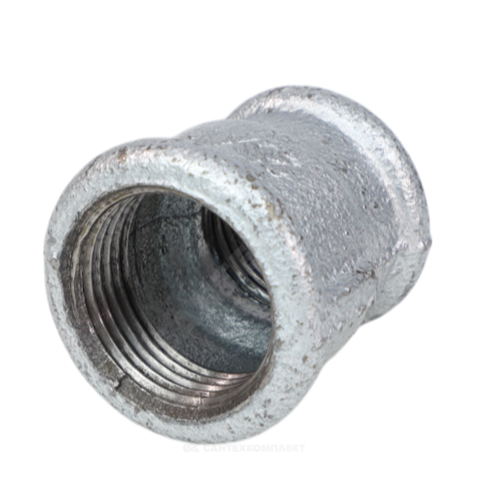 Муфта переходная чугун оц Ду 20х15 (3/4"х1/2") ВР Fittex
