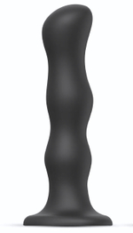 Черная насадка Strap-On-Me Dildo Geisha Balls size XL (Цвет: черный)