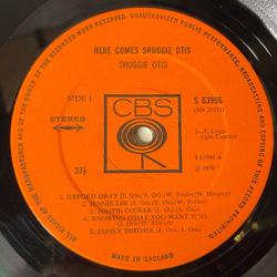 Винтажная виниловая пластинка LP Shuggie Otis, Here Comes Shuggie Otis (Англия 1970)