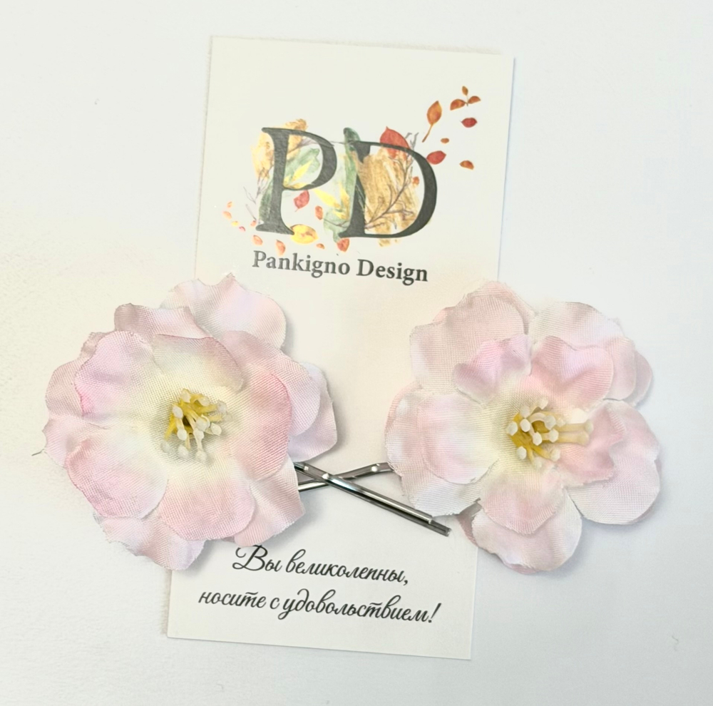 Невидимка Pankigno Design "Цвет вишни"