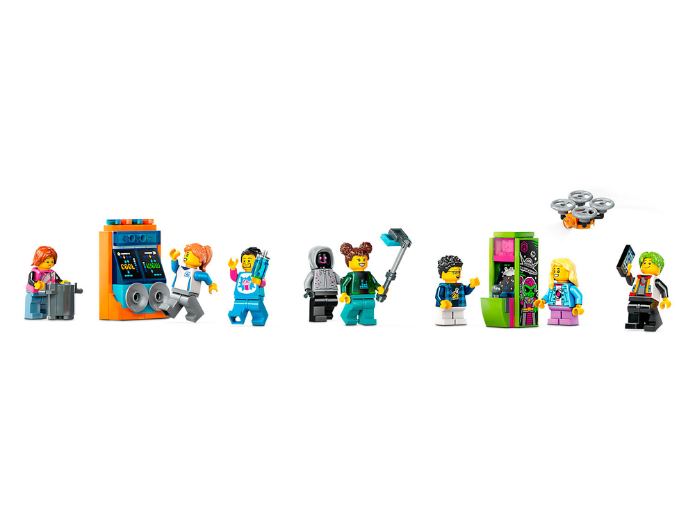 Конструктор Лего Сити Парк аттракционов: Мир роботов | LEGO City Robot World Amusement Park 60421, 986 деталей (8+)