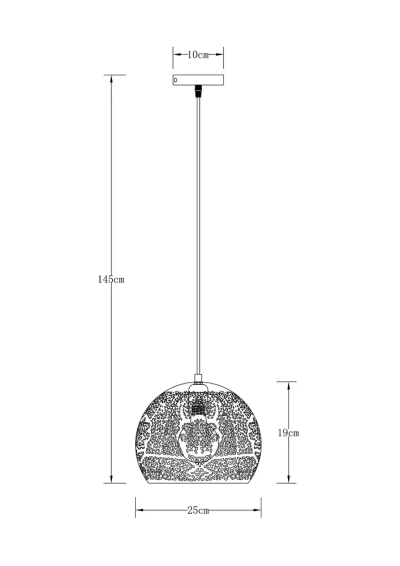Подвесной светильник Arte Lamp CELESTA A7058SP-1WH, 1хE27