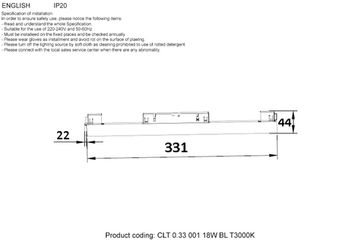 Трековый светодиодный магнитный светильник CLT 0.33 001 18W BL T3000K 48V чёрный Space Crystal Lux