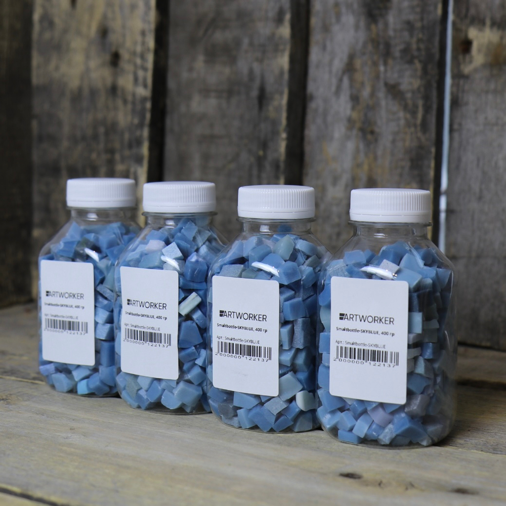 Голубая смальта стекло Smaltbottle-SKYBLUE ArtWorker