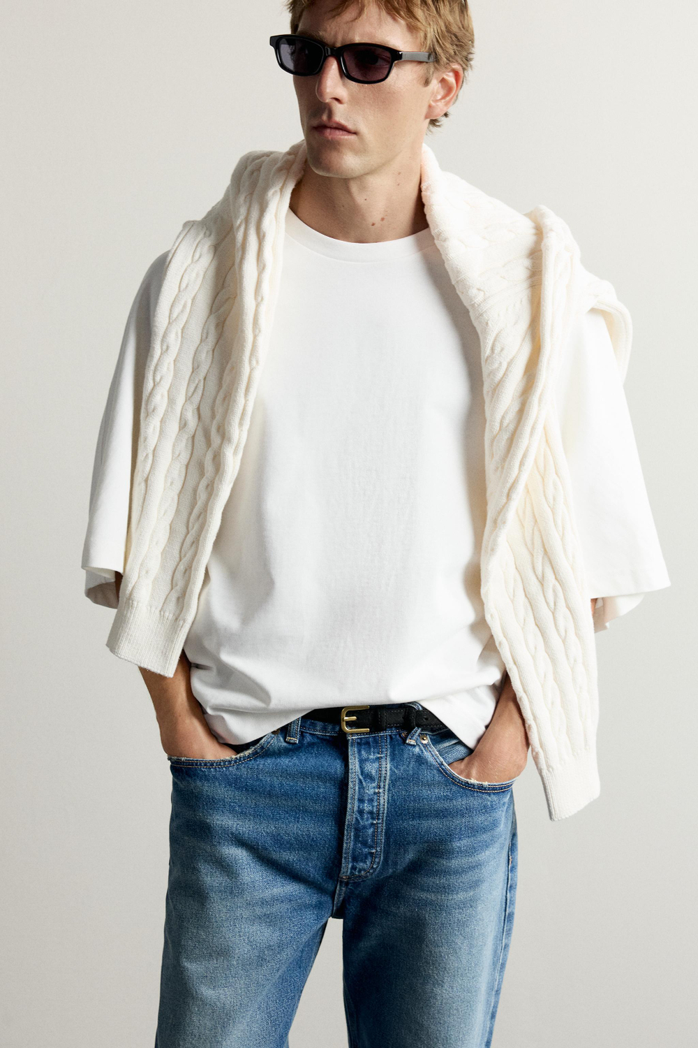 ФУТБОЛКА RELAXED FIT С РУКАВАМИ «ЛЕТУЧАЯ МЫШЬ» — ZARA