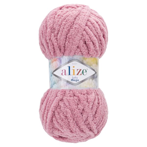 Пряжа Alize (Ализе) Softy Mega / уп.5 мот. по 100 г, 70м, 295 нежно-розовый