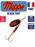 Блесна для рыбалки вращающаяся BLACK FURY 3 Gold