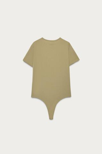 ZARA X MARISA BERENSON БОДИ С КОРОТКИМИ РУКАВАМИ, ХАКИ