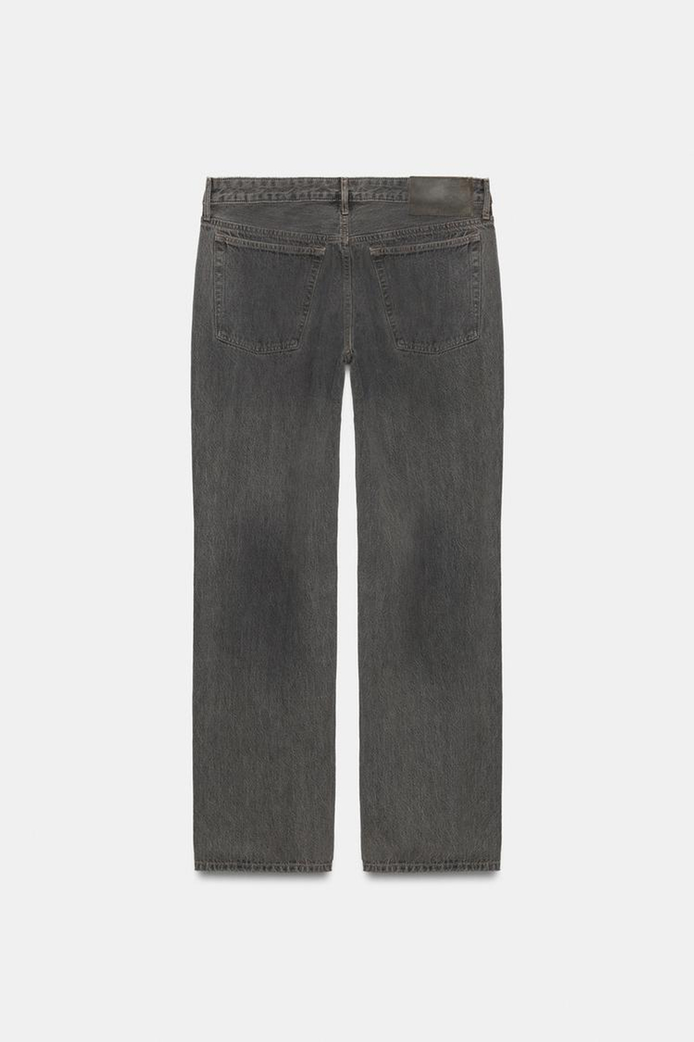 ZARA ДЖИНСЫ TRF STRAIGHT С НИЗКОЙ ПОСАДКОЙ, СЕРЫЙ