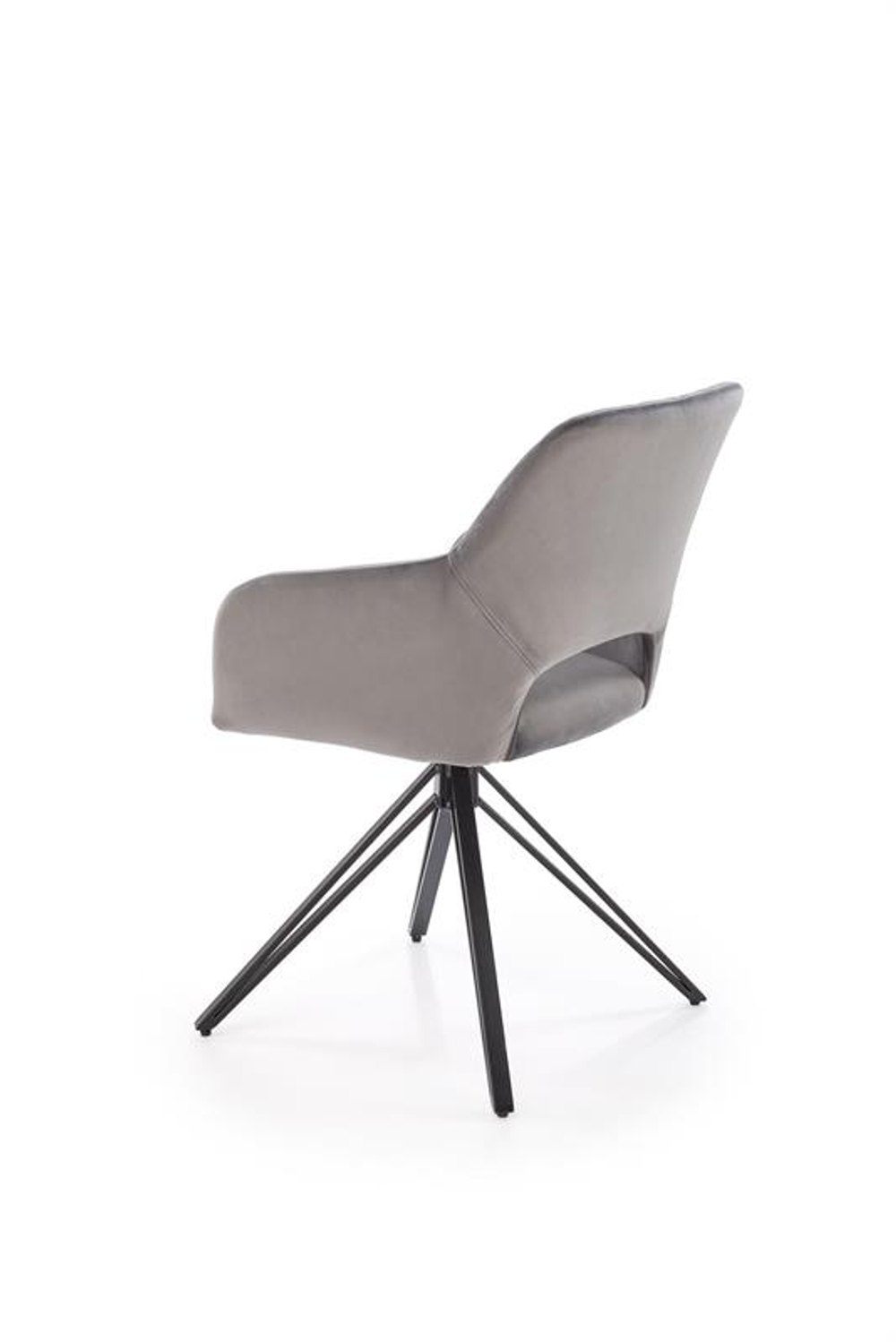 Стул HALMAR K535 серый/черный, поворотный
