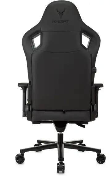 Кресло игровое Knight Craft черный экокожа с подголов. крестов. металл