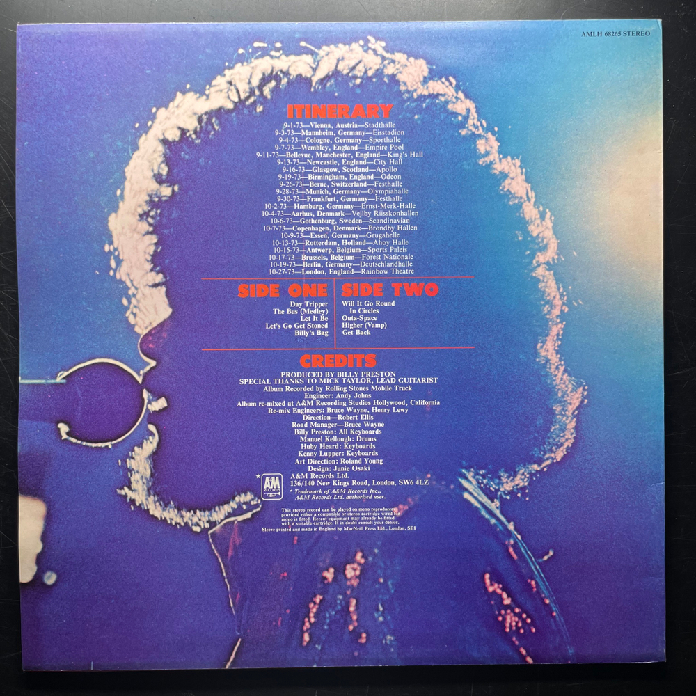 Billy Preston ‎– Live European Tour (Англия 1974г.)