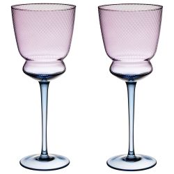 НАБОР БОКАЛОВ ДЛЯ ВИНА "TWIST & SHINE" PURPLE, 2 ШТ/380 МЛ