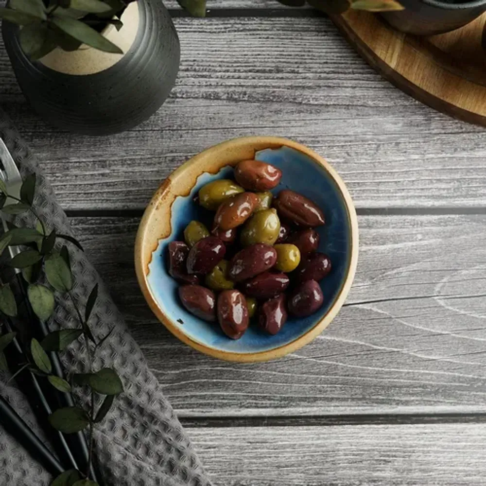 Соусник 130 мл 11,5*11,1 см h3,7 см емкость для подачи овальный Blue Panasia P.L. Proff Cuisine [1]