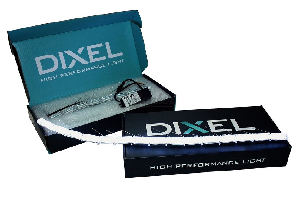 DIXEL S12 Dynamick Crystal Динамический ДХО + поворотник (белый/желтый)