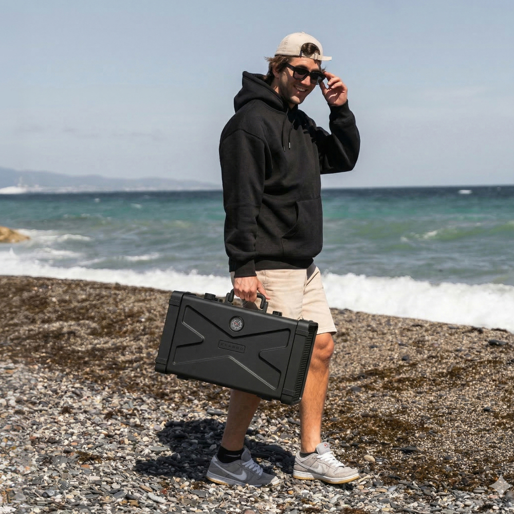 Газовый гриль портативный Karbo Grill X1 Black + сумка