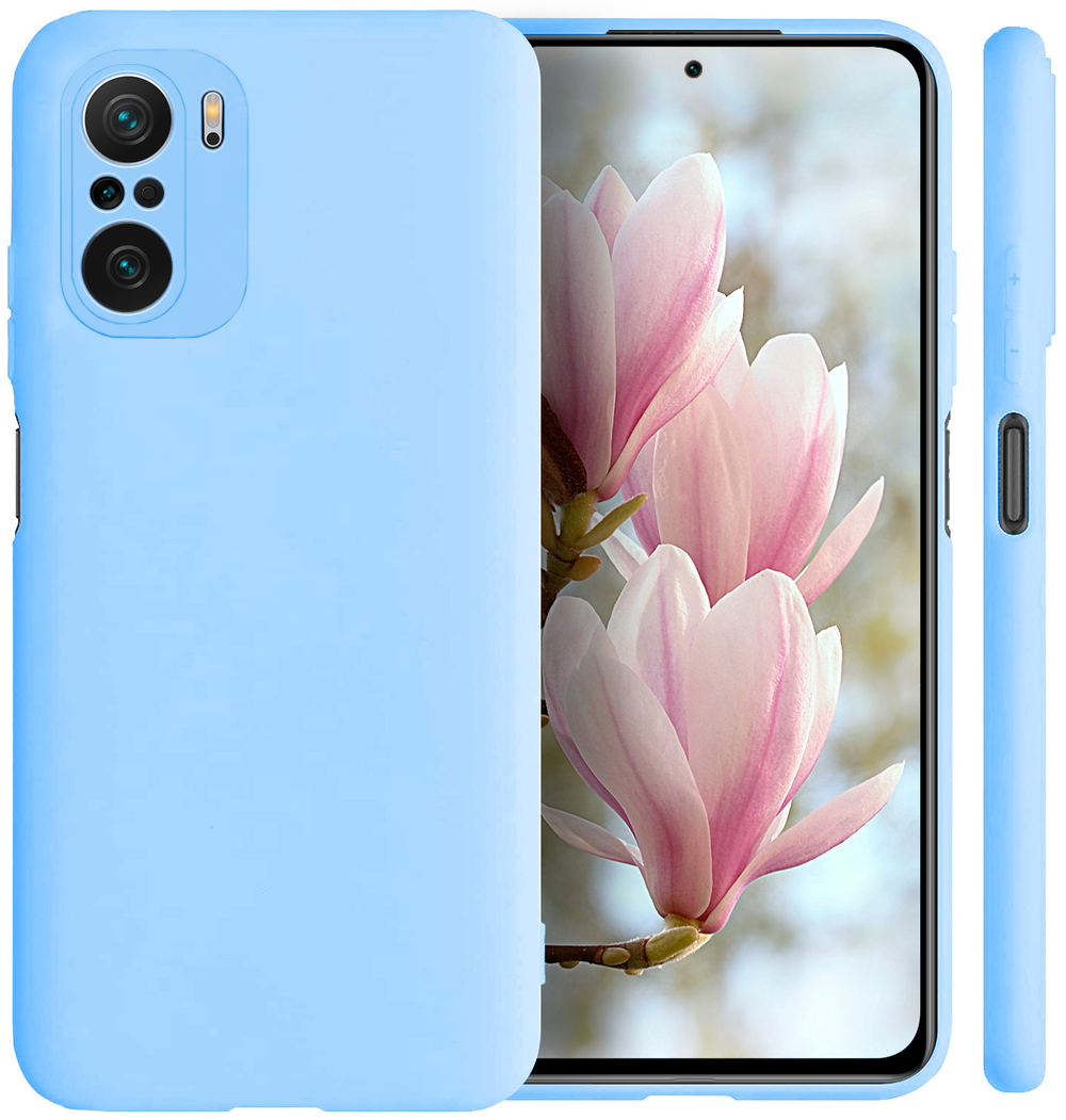 Мягкий Soft Touch чехол из силикона для XIAOMI POCO F3 / K40 / MI 11i с бархатной подкладкой