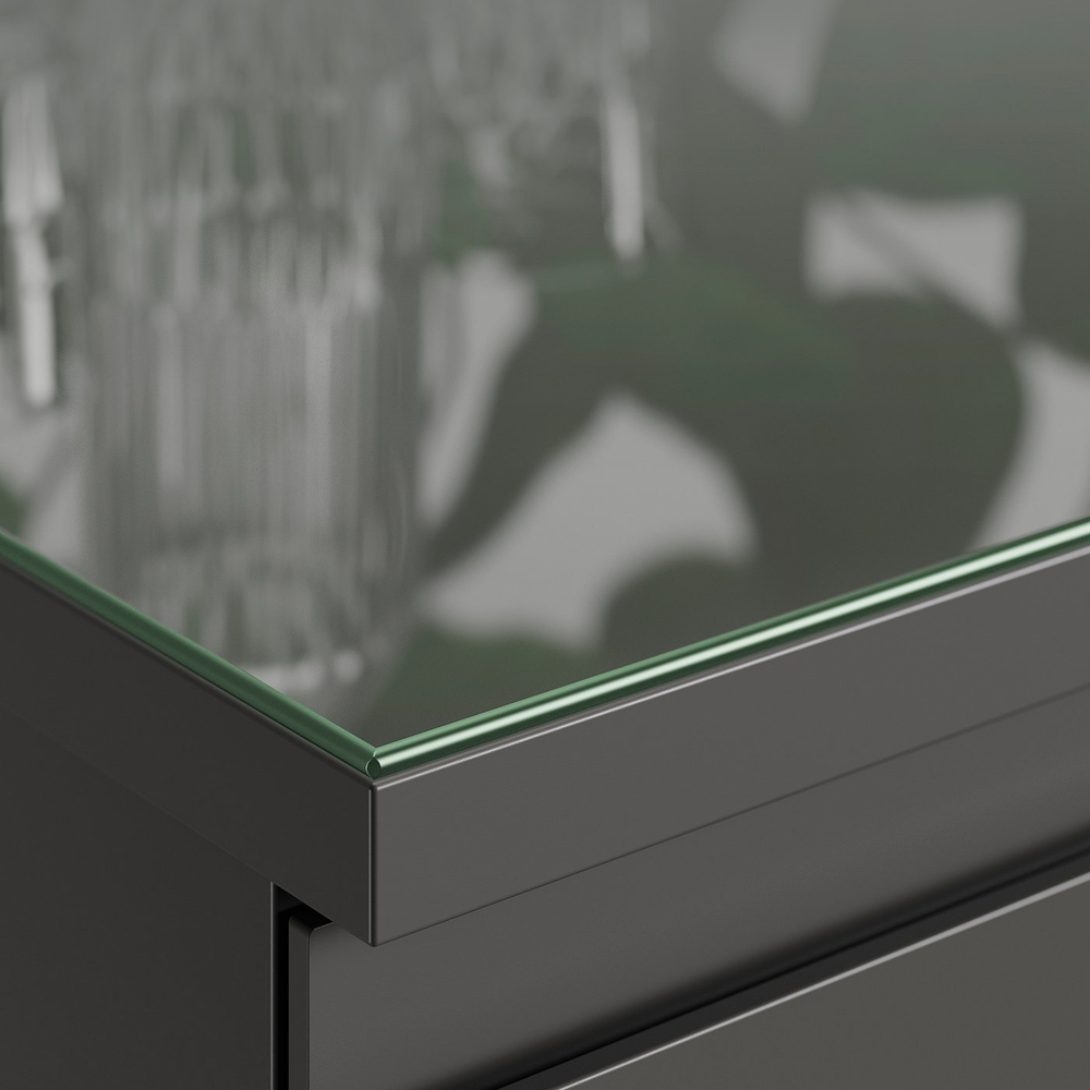 IKEA STORKLINTA  (ИКЕА СТОРКЛИНТА)  -  Стеклянная столешница - прозрачная 40x50 см