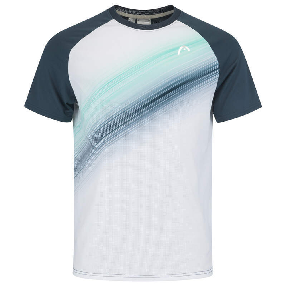 Футболка для мальчика теннисная Head Topspin T-Shirt - navy/print perf
