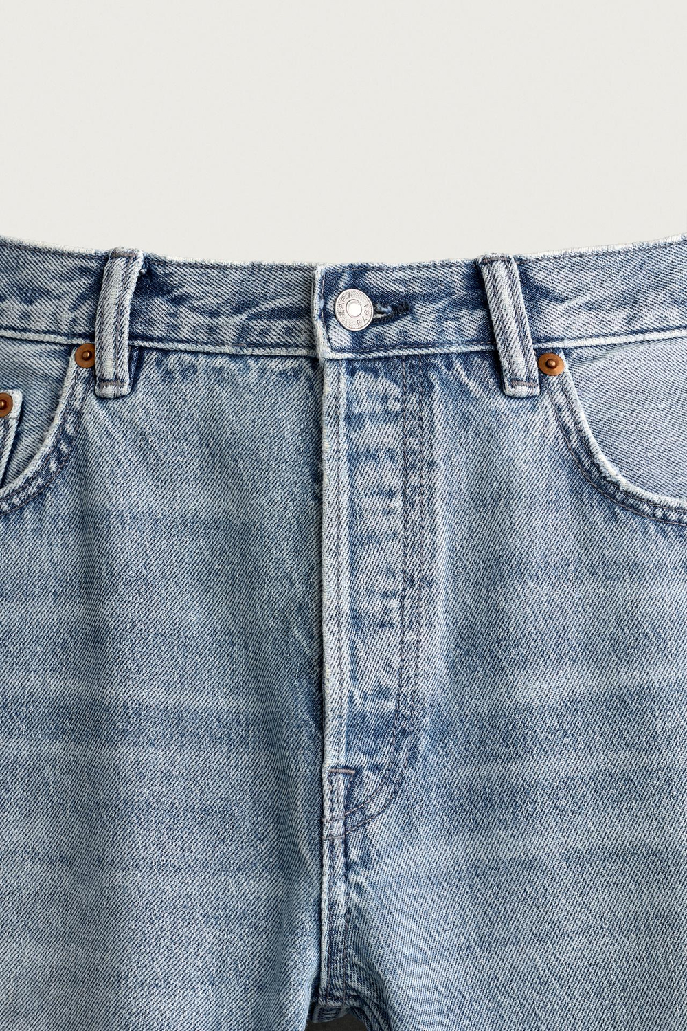 ZARA ДЖИНСЫ STRAIGHT LEG, СИНИЙ
