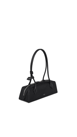 ALAÏA СУМКА LE TECKEL ИЗ КОЗЬЕЙ КОЖИ, ЧЕРНЫЙ
