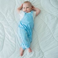 Комбинезон на лямках "Светлый деним" 0+