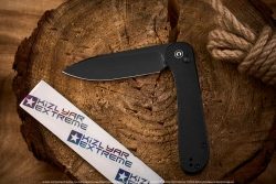 Нож Civivi BL Elementum C2103A сталь 14C28N Black StoneWash рукоять Black G10