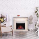 Каминокомплект Real Flame Attica WT с очагом Sparta 25,5