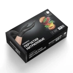Перчатки нитриловые стандарт+, чёрные, L,
