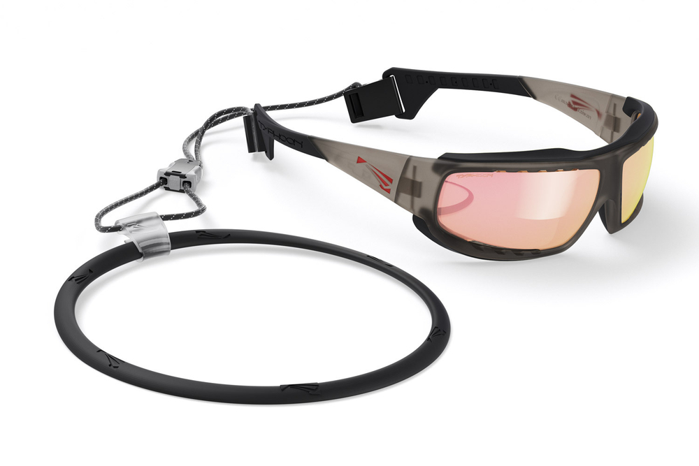 Спортивные очки LiP Typhoon / Trans. Grey - Black / Zeiss / PA Polarized / Rose Gold Lens